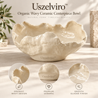Uszelviro™ Sculptural Ceramic Accent Bowl – Organic Modern Decorative Bowl for Elegant Home Décor