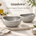 Uszelviro™ Sculptural Ceramic Flower Bowl – Organic Modern Decorative Bowl for Elegant Home Interiors