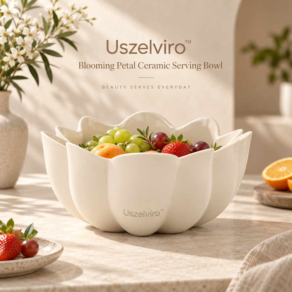 Uszelviro™ Sculptural Storage Basket – Modern Woven Decorative Basket for Stylish Home Organization