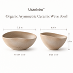 Uszelviro™ Organic Sculptural Ceramic Bowl – Modern Decorative Serving Bowl for Elevated Home Styling