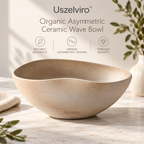 Uszelviro™ Organic Sculptural Ceramic Bowl – Modern Decorative Serving Bowl for Elevated Home Styling