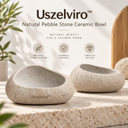 Uszelviro™ Sculptural Ceramic Serving Bowl – Modern Organic Decorative Bowl for Elegant Home Styling