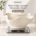 Uszelviro™ Sculptural Ceramic Leaf Bowl – Nature-Inspired Decorative Bowl for Modern Home Styling