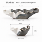 Uszelviro™ Sculptural Ceramic Shell Bowl – Organic Coastal Decorative Bowl for Modern Home Interiors