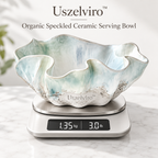 Uszelviro™ Sculptural White Ceramic Bowl – Minimalist Organic Decorative Bowl for Modern Home Décor