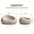 Uszelviro™ Sculptural Ceramic Serving Bowl – Modern Organic Decorative Bowl for Elegant Home Styling