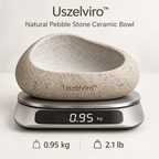Uszelviro™ Sculptural Ceramic Serving Bowl – Modern Organic Decorative Bowl for Elegant Home Styling