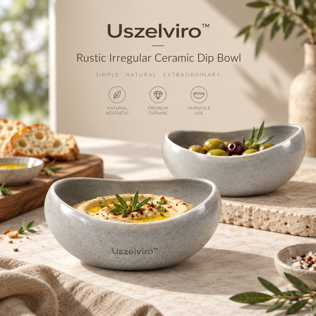Uszelviro™ Sculptural Ceramic Flower Bowl – Organic Modern Decorative Bowl for Elegant Home Interiors