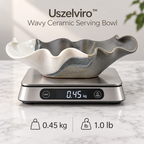 Uszelviro™ Sculptural Ceramic Shell Bowl – Organic Coastal Decorative Bowl for Modern Home Interiors